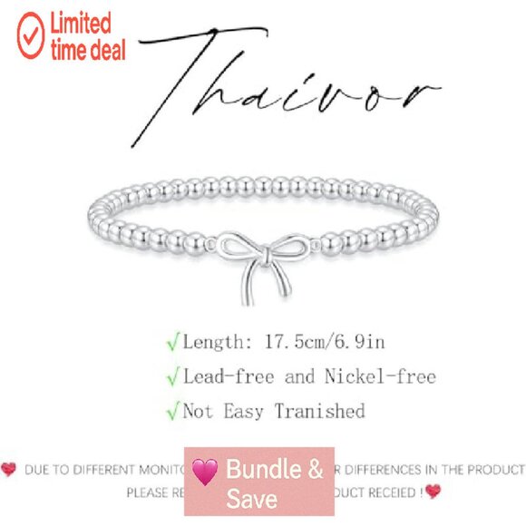 Gold Plated Brass Stretch Bracelet 6.9" Dainty Stackable Jewelry Gift - Picture 6 of 8